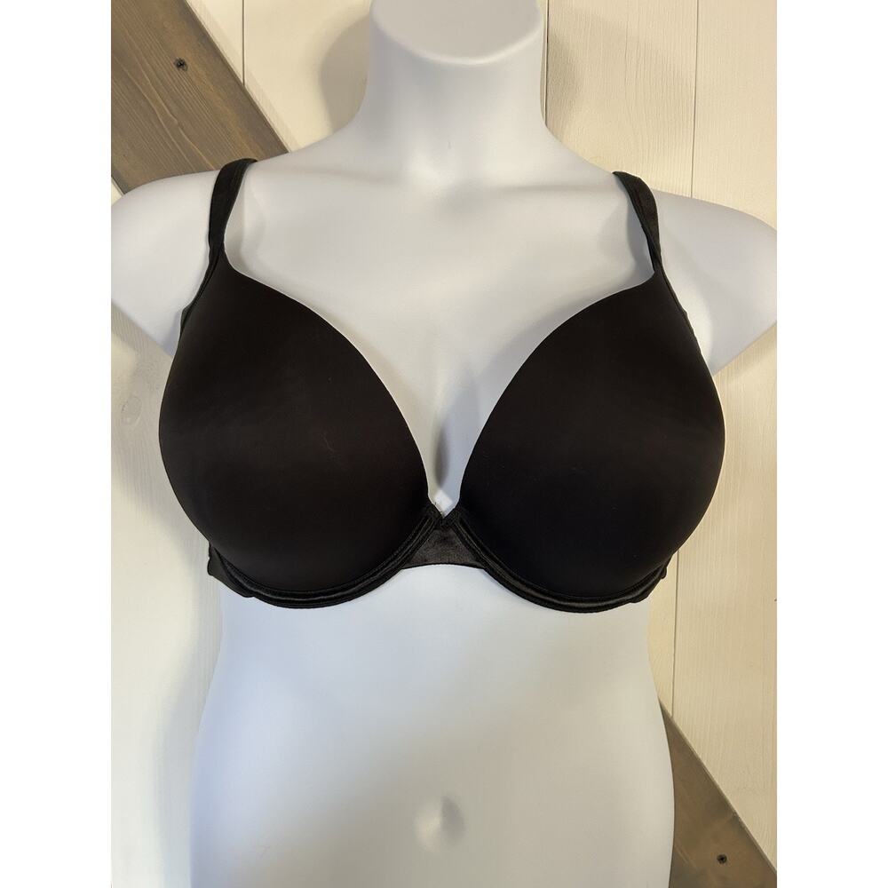 Cacique Underwire Lightly Lined Black Full Coverage Bra size 40DDD